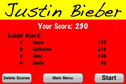 Screenshot True or False – Justin Bieber Screenshot True or False – Justin Bieber